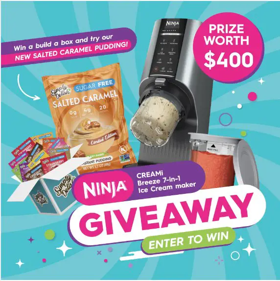 Simply Delish Salted Caramel Giveaway - Win A Free Ninja CREAMi Breeze 7-In-1 Ice Cream Maker