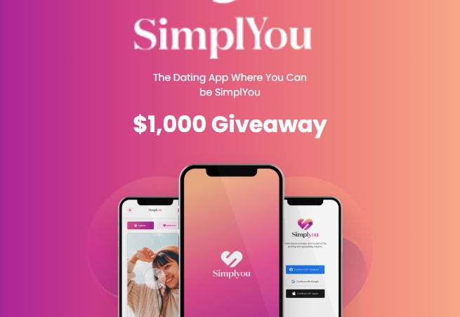 SimplYou $1,000 Cash Giveaway