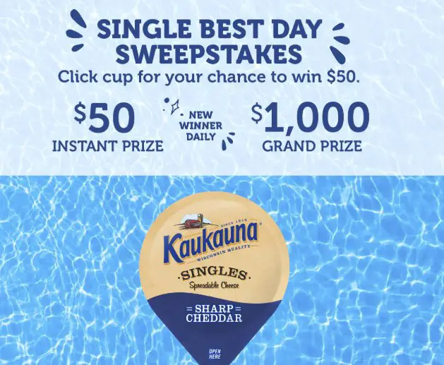 Single Best Day Sweepstakes