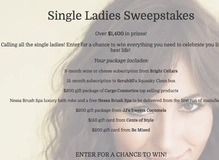 Single Ladies Sweepstakes