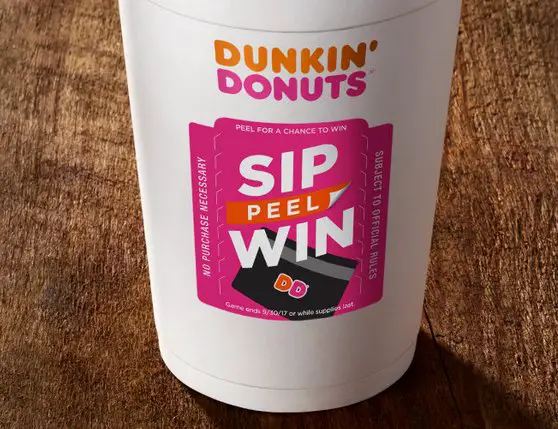 Sip. Peel. Win On-Cup Instant Win