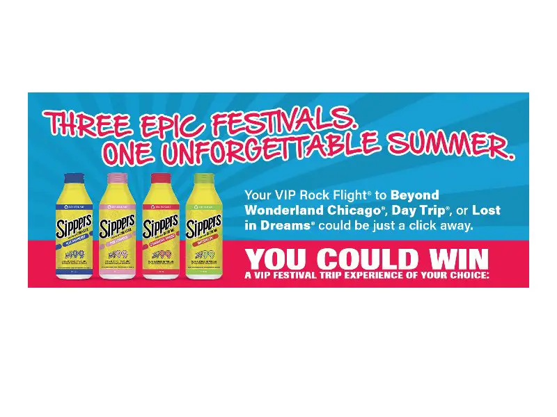 Sippers By 99 Festival Sweepstakes - Win A Music Festival Trip For Two