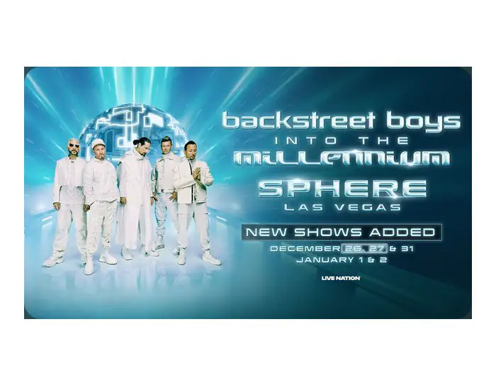SiriusXM Backstreet Boys NYE At Sphere Las Vegas Sweepstakes - Win A Trip For 2 To A Backstreet Boys Concert In Las Vegas