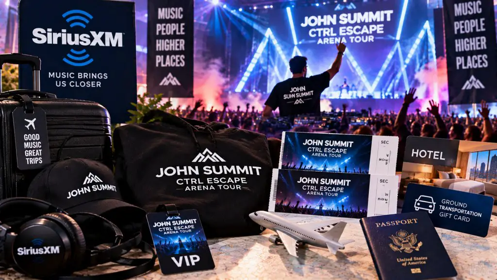 SiriusXM John Summit CTRL Escape Arena Tour Sweepstakes – Win A Trip For 2 To See John Summit's CTRL Escape Arena Tour
