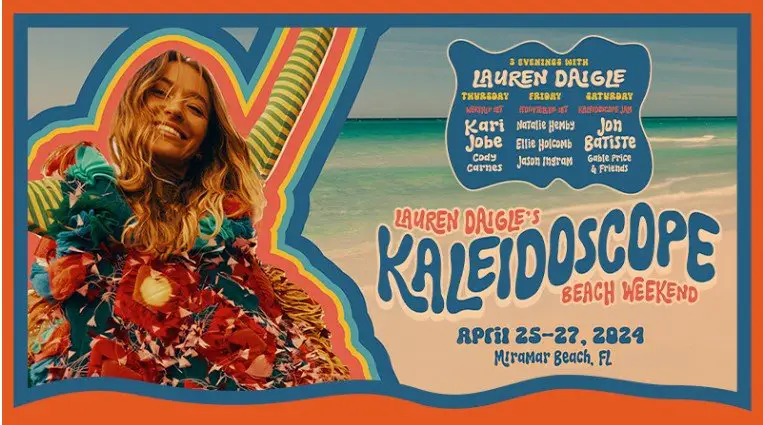 SiriusXM Kaleidoscope Beach Weekend Trip Giveaway – Win A Trip To Lauren Daigle’s Kaleidoscope Beach
