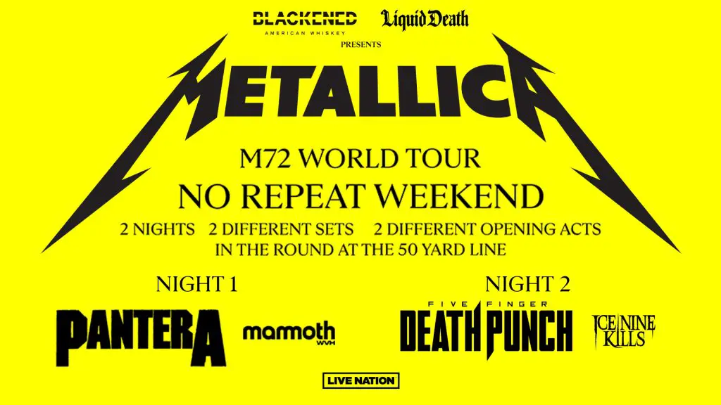SiriusXM Metallica M72 World Tour Giveaway - Win A Trip For 2 To A Metallica M72 Concert In Phoenix