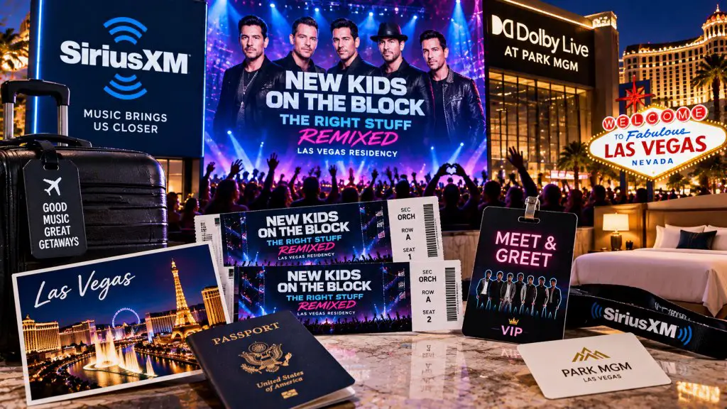 SiriusXM New Kids On The Block The Right Stuff Remixed Sweepstakes – Win A Trip To See The New Kids On The Block In Las Vegas