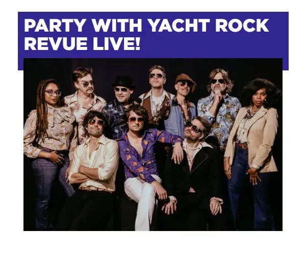 SiriusXM Presents Yacht Rock Revue Reverse Sunset Tour Sweepstakes - Win A Trip For 2 To See Yacht Rock Revue Live In Concert