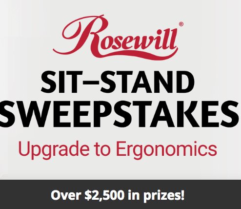 Sit Stand Sweepstakes