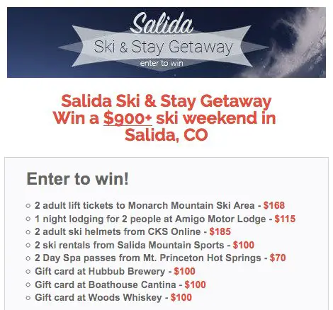 Ski & Stay Getaway Sweepstakes