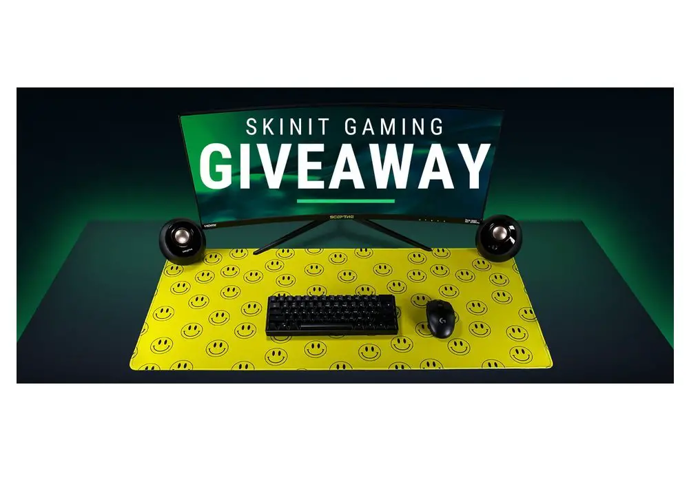 Skinit Gaming Giveaway - Win A 30" Curved Monitor, Keyboard, Mouse & More