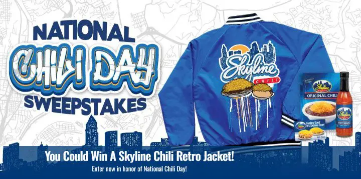 Skyline Chili 2024 National Chili Day Sweepstakes - Win Gift Cards & Official Merch