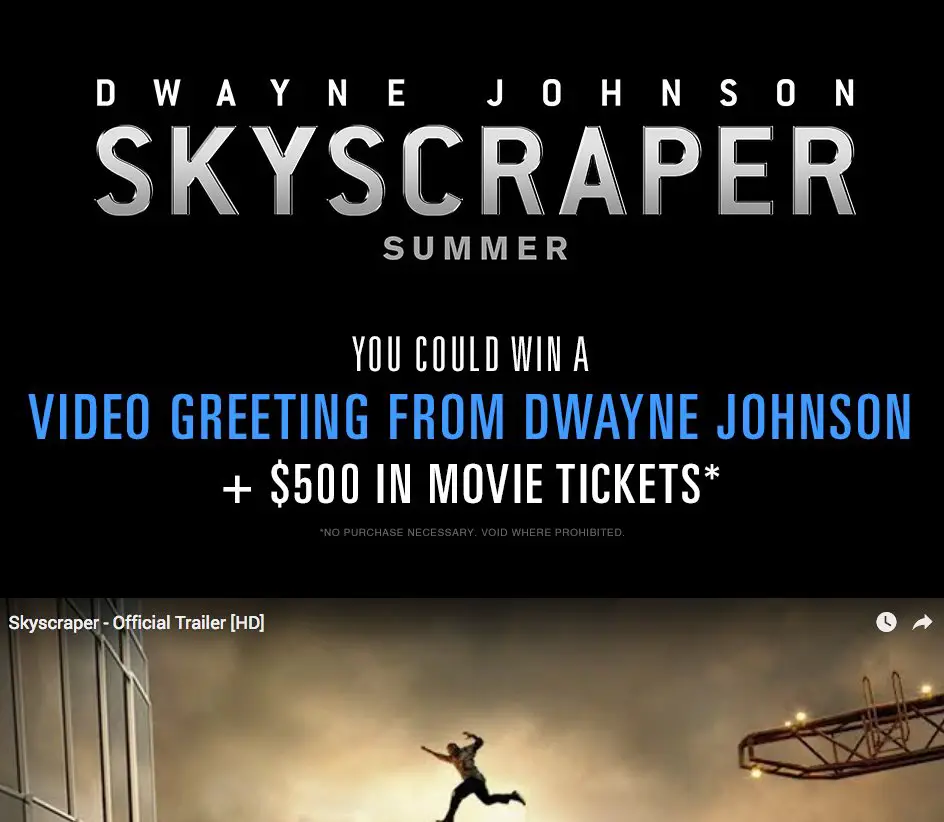 Skyscraper FanAlert Sweepstakes