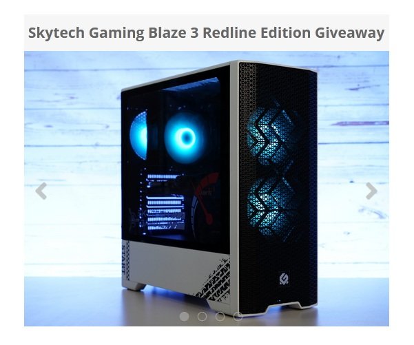 Skytech Gaming PC Giveaway - Win a Blaze 3 Redline Edition PC