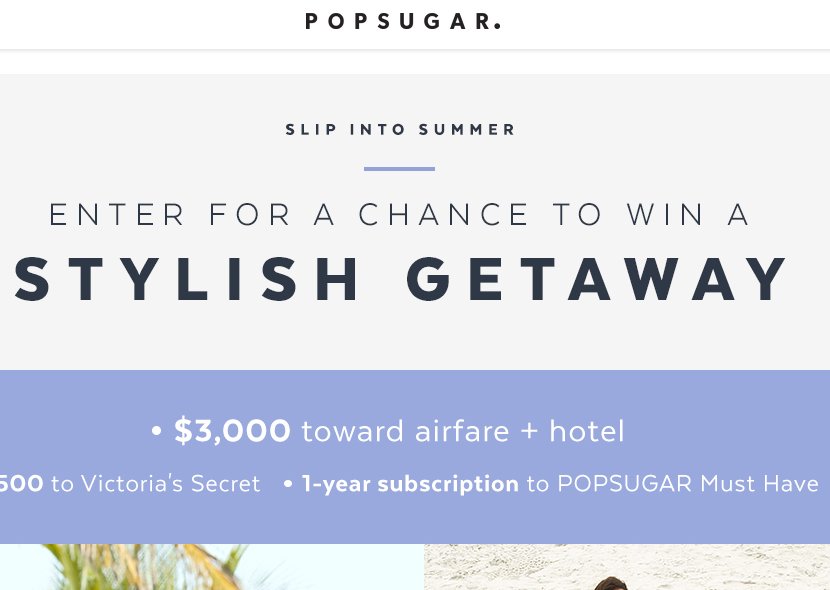 Slip Into Summer Sweepstakes