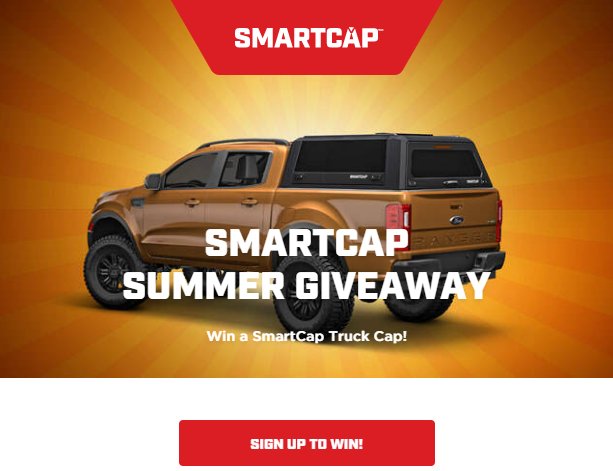 SmartCap Summer Sweepstakes - Win A $4,295 Truck Canopy