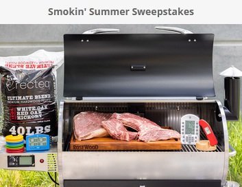Smokin' Summer Sweepstakes - Win a Complete Outdoor Grilling Package!