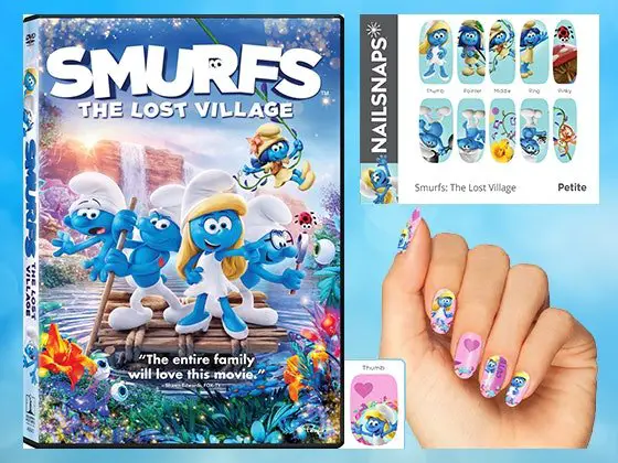 Smurf-Inspired NailSnaps & Smurfs