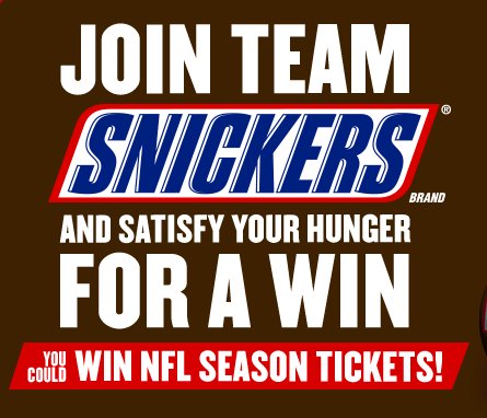 Snickers & Skittles: Super Bowl Lii Rivalry 2018 Sweepstakes