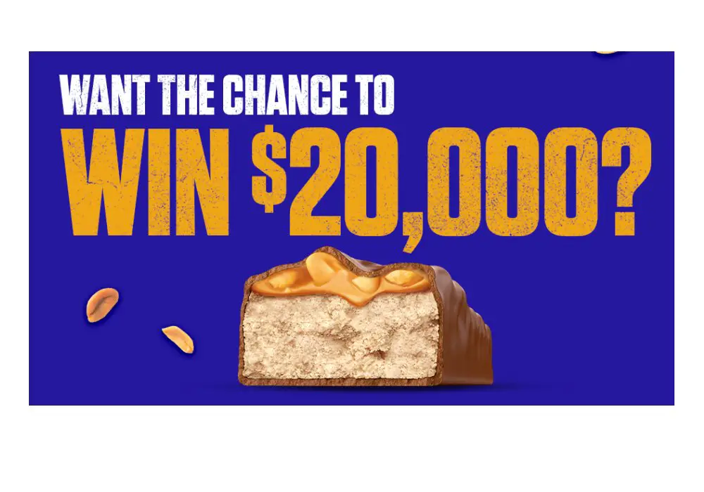 Snickers Hi Protein 20 Days Of 20 Challenge Sweepstakes - Win $20,000, Exercise Equipment And More