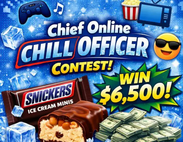 SNICKERS Ice Cream Minis Chief Online Chill Officer Contest - Win $6,500 Cash