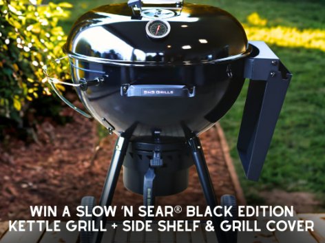 SNS Grills Labor Day Black Edition Kettle Giveaway - Win a Kettle Grill + Cover