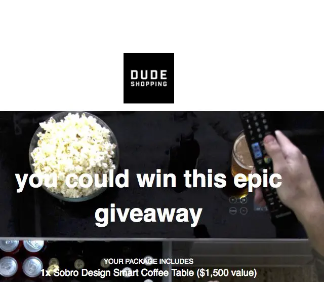 Sobro Smart Coffee Table Giveaway