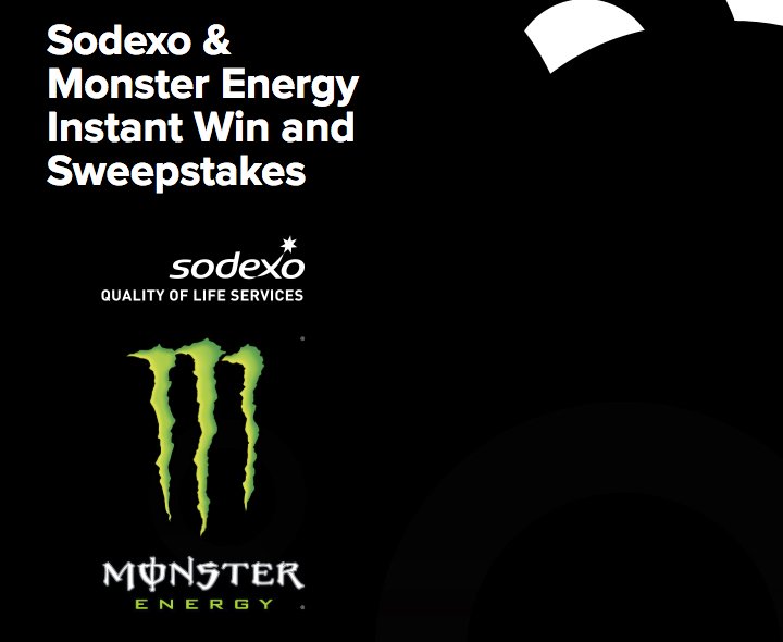 Sodexo & Monster Energy Instant Win
