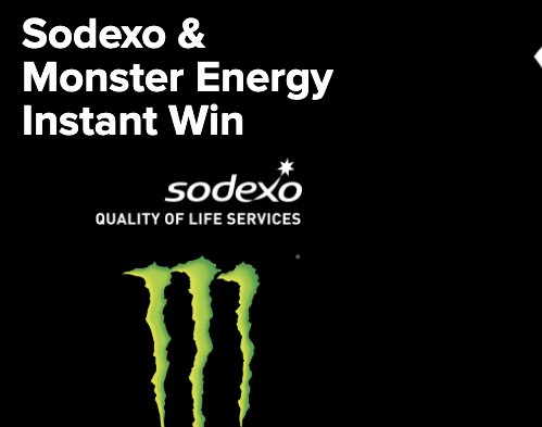 Sodexo & Monster Energy Instant Win