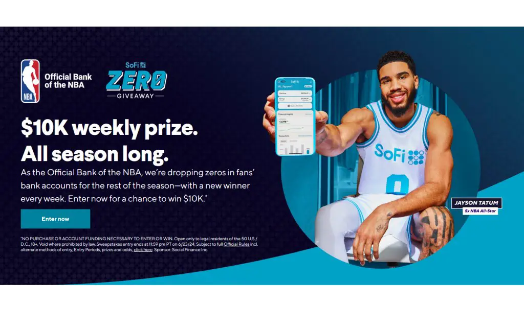 SoFi Zero Giveaway - Win $10,000 (18 Winners)
