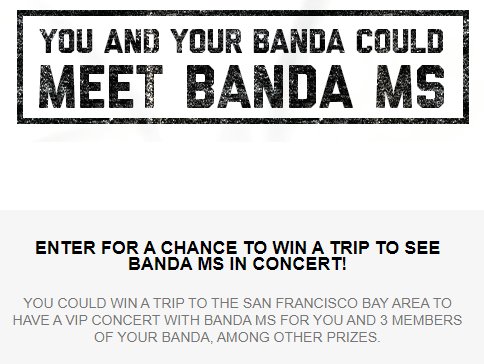 Sol Banda MS Instant Win Game & Sweepstakes - Win VIP Tickets, Prepaid Cards and More!