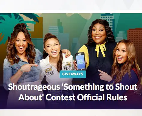 Something to Shout About Contest