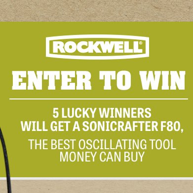 Sonicrafter Oscillating Multi-Tool Giveaway