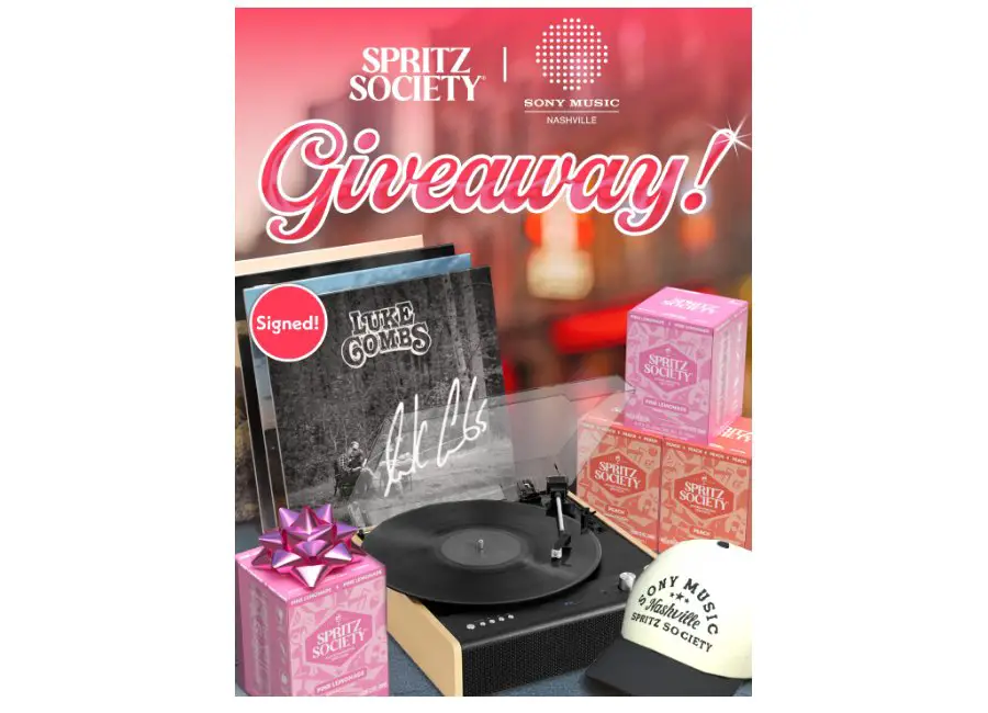 Sony Music Nashville X Spritz Society Vinyl Giveaway - Win A Record Player & More