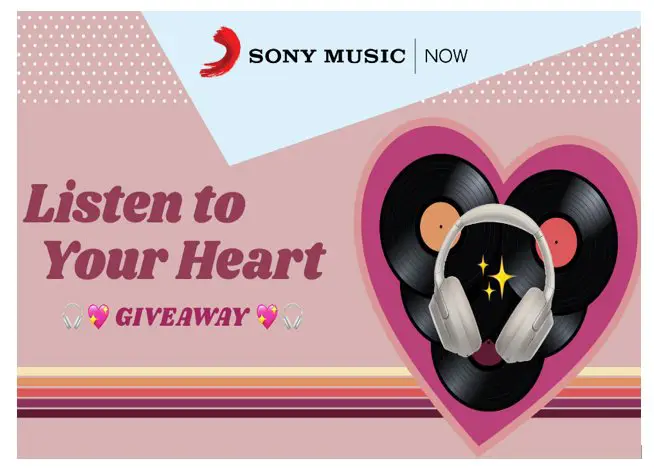 Sony Music Now Listen To Your Heart Sweepstakes - Win Noise Canceling Headphones + 5 Vinyl Records