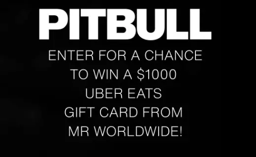 Sony Music Pitbull College Sweepstakes - Win a $1,000 Uber Gift Card