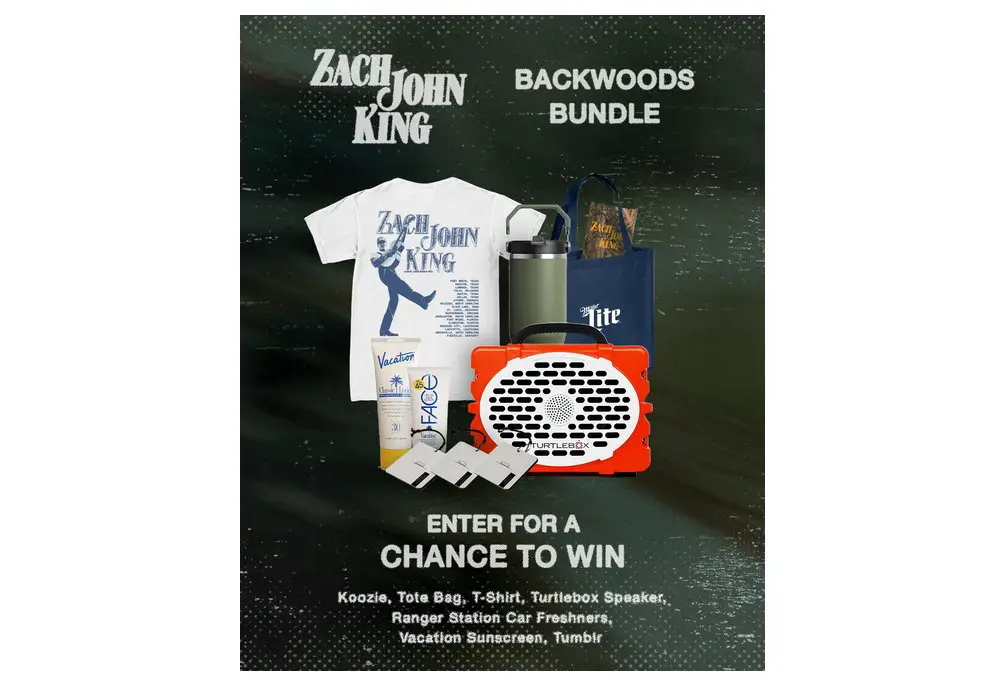 Sony Music Zach John King Backwoods Bundle Giveaway - Win A Collection Of Merch