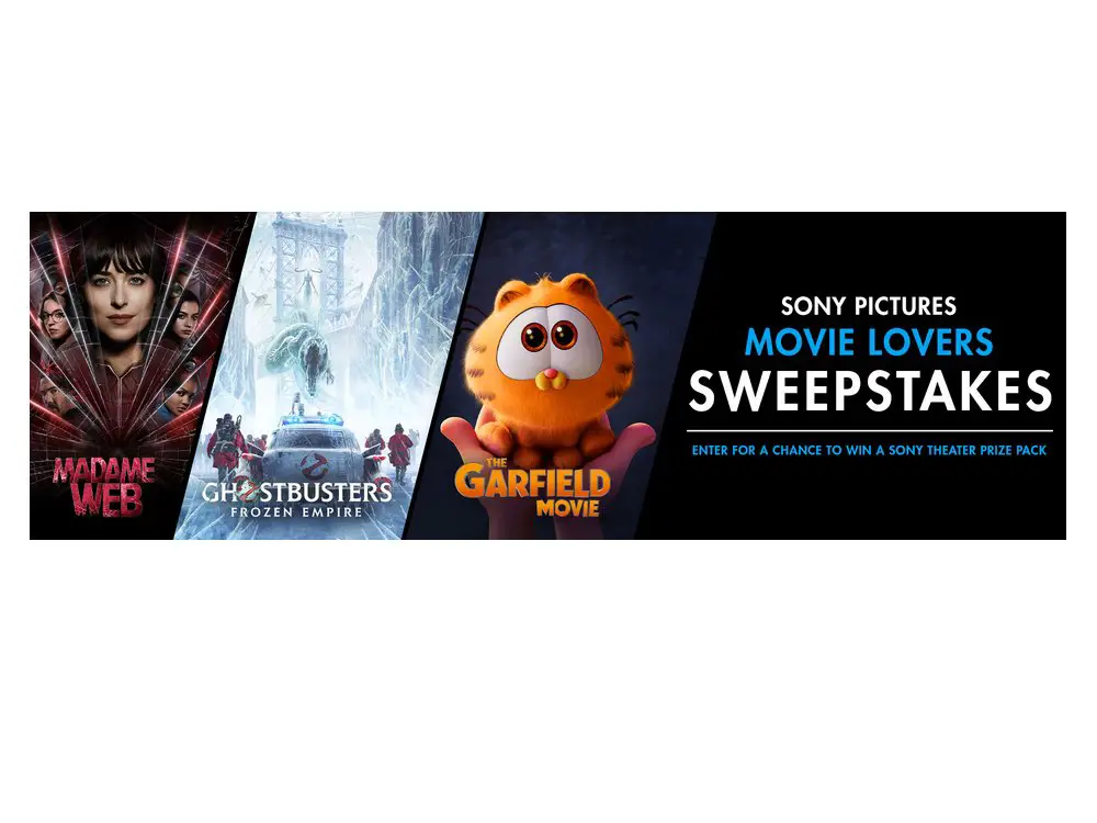 Sony Pictures 2024 Movie Lovers Sweepstakes - Win A Sony Bravia TV, PS5 Console Bundle & More