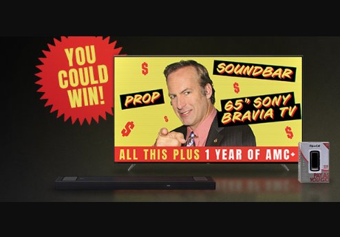 Sony Pictures' Better Call Saul Sweepstakes  - Win A Sony Bravia TV, Soundbar, AMC+ Subscription & More