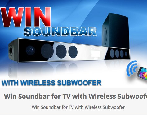 Soundbar for TV Sweepstakes