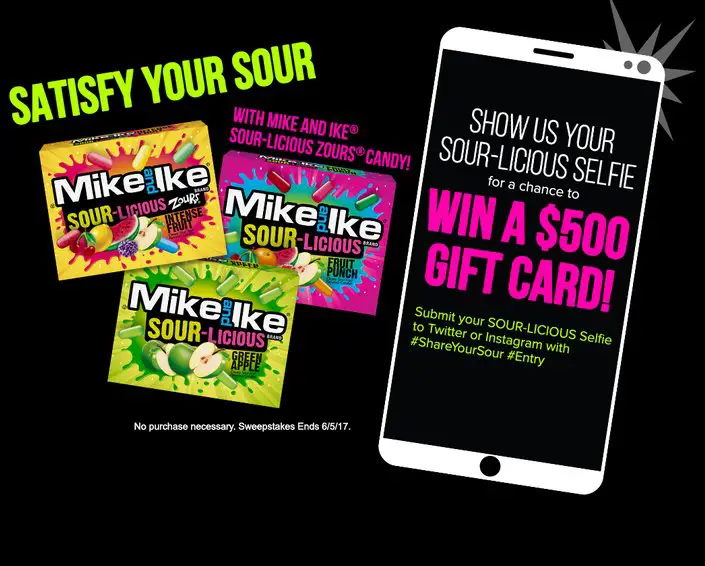 Sourlicious Selfie Sweepstakes