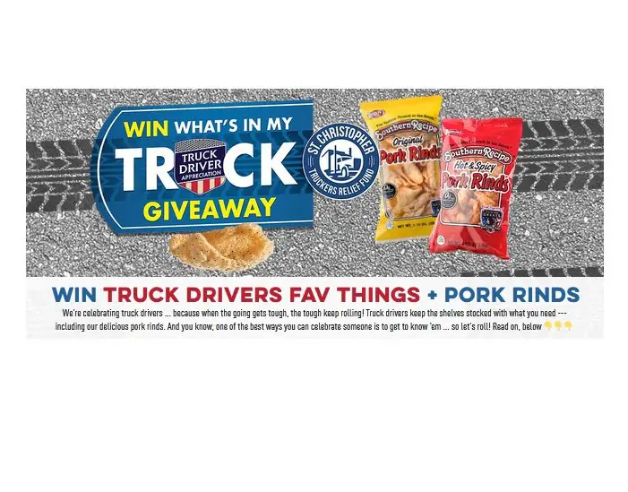 Southern Recipe "What's In My Truck Giveaway" - Win $150 Worth of Prize Pack