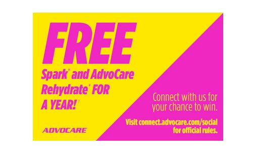 Spark and AdvoCare Rehydrate for a Year - Win One Year Supply of AdvoCare Products