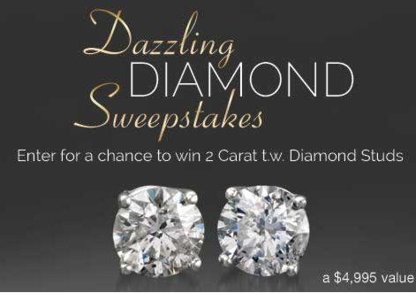 This is *Sparkling* Win Diamond Stud Earrings in 14kt worth $4,995!