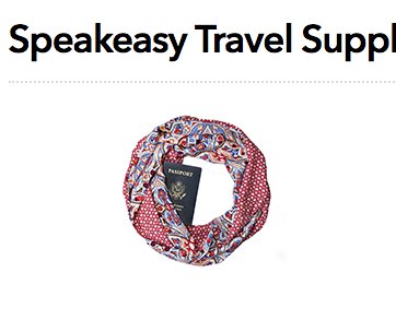 Speakeasy Travel Supply Giveaway