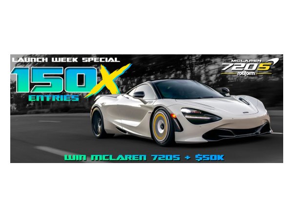Speed Society SSG54 Sweepstakes – Win A 2019 McLaren 720S + $50,000 Cash