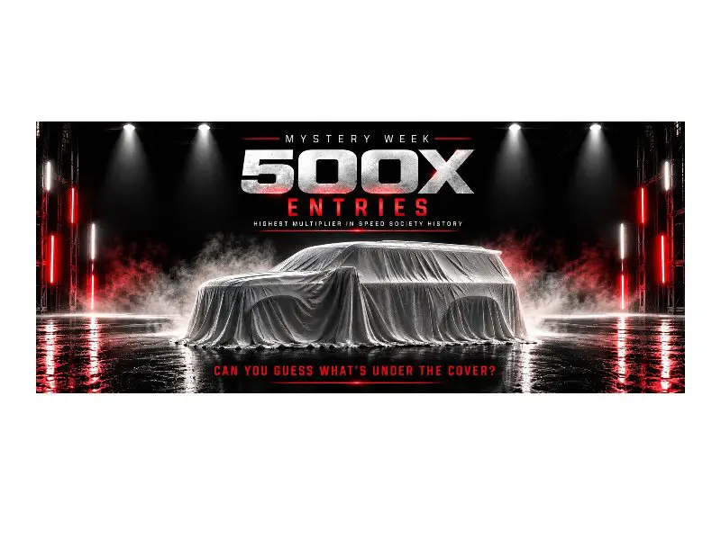 Speed Society SSG60 Sweepstakes - Win A Mystery Car Worth $160,000 & $20,000