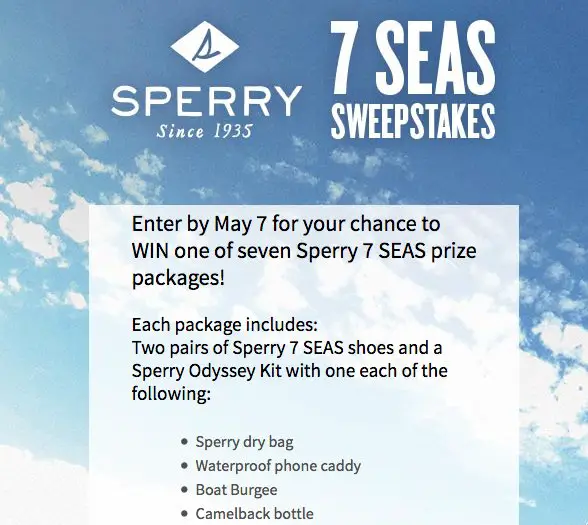 Sperry Seven Seas Sweepstakes
