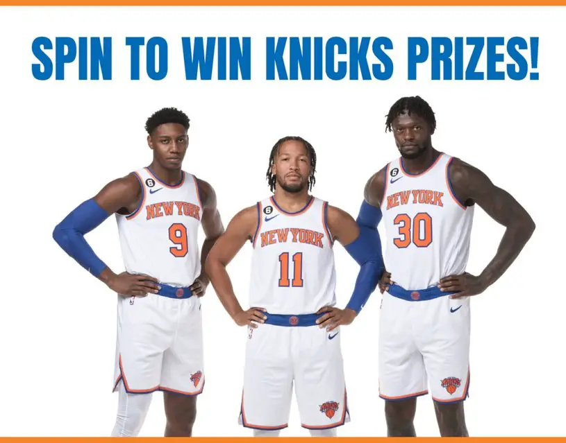 Spin the Wheel Game - Win Official Merch from Knicks and Rangers (Limited States)
