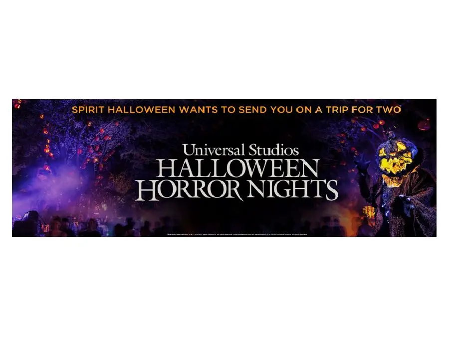 Spirit Halloween Superstores Sweepstakes - Win a Trip for Two to Universal Studios or Universal Orlando Resort